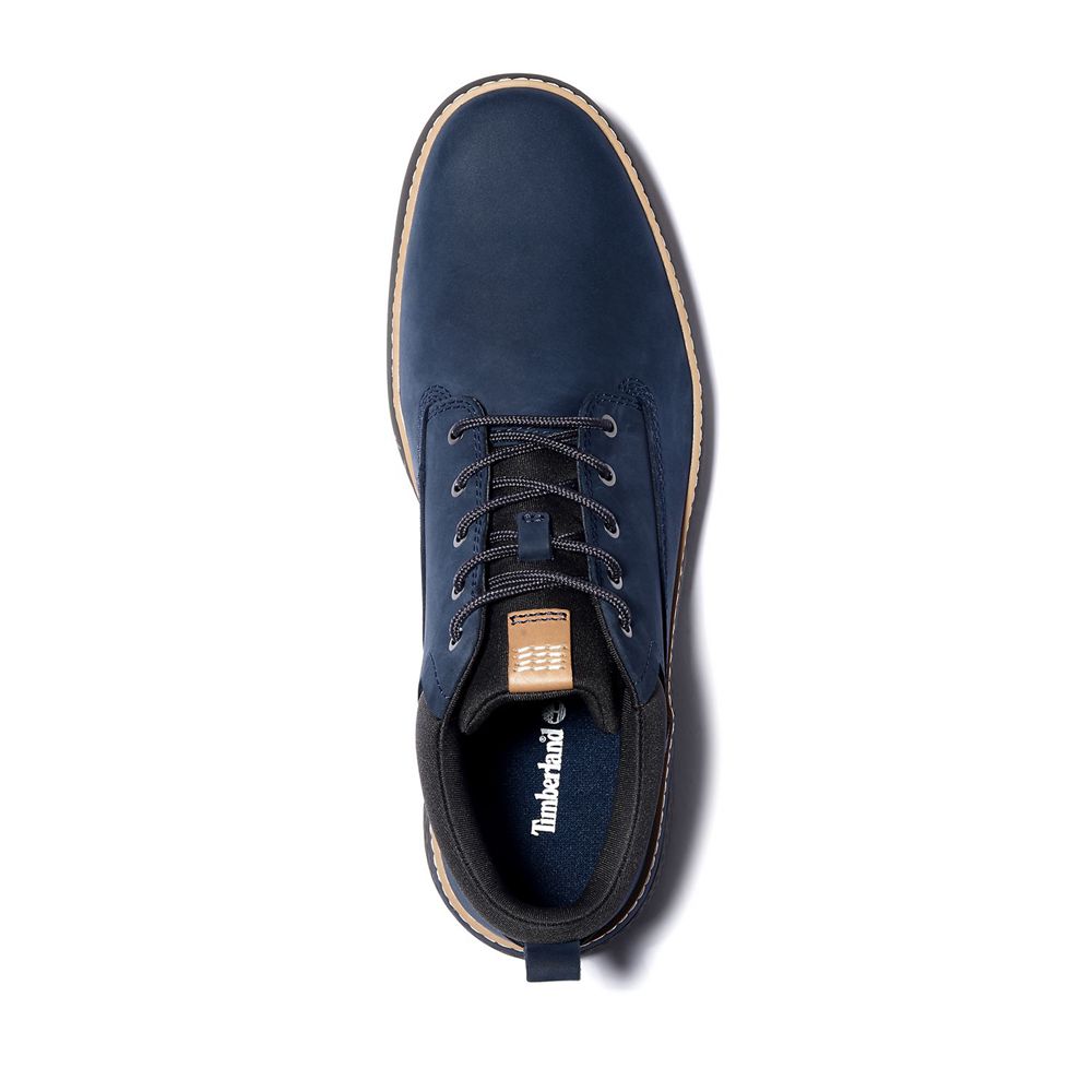 Bocanci Chukka Timberland Barbati Bleumarin - Cross Mark Better Piele - Romania - QYAXSG238